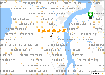 map of Niederbeckum