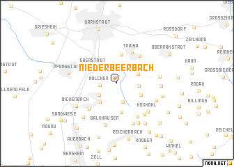 map of Nieder-Beerbach