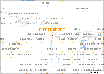 map of Niederberge