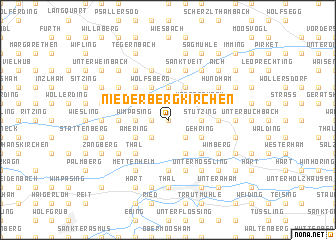 map of Niederbergkirchen