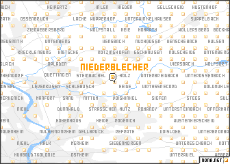 map of Niederblecher