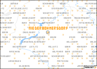 map of Niederböhmersdorf