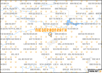 map of Niederbonrath