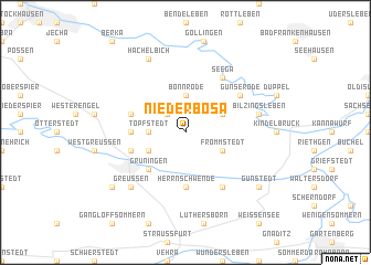 map of Niederbösa