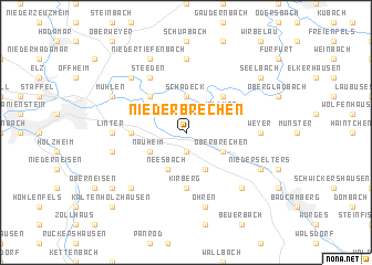 map of Niederbrechen