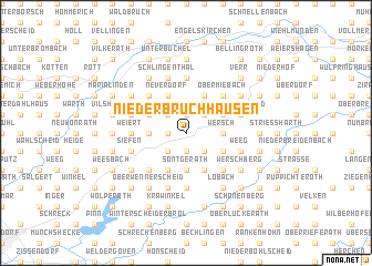 map of Niederbruchhausen