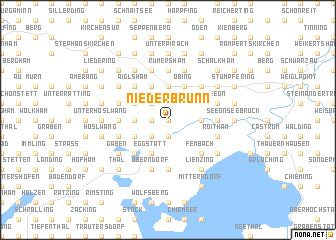 map of Niederbrunn
