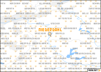 map of Niederdahl