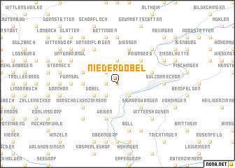 map of Niederdobel