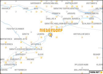 map of Niederdorf