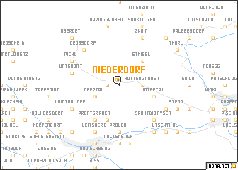 map of Niederdorf