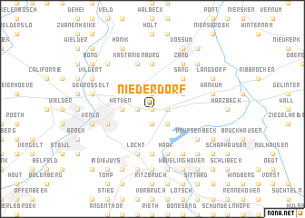 map of Niederdorf