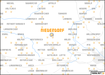 map of Niederdorf