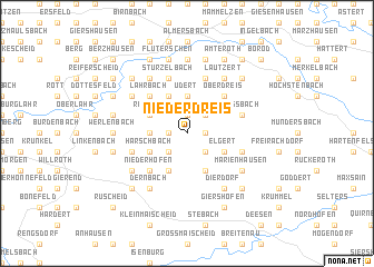 map of Niederdreis