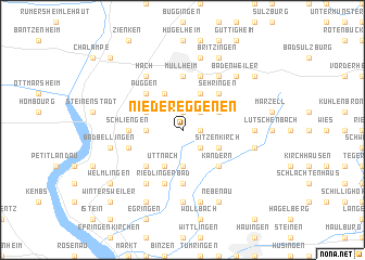 map of Niedereggenen