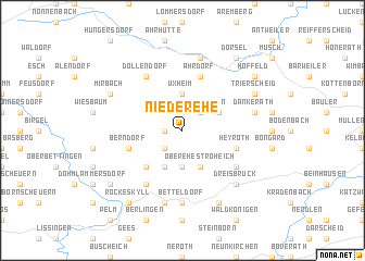 map of Niederehe