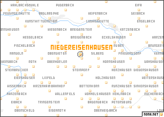 map of Niedereisenhausen