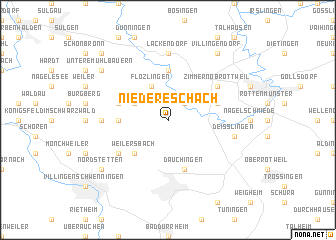 map of Niedereschach