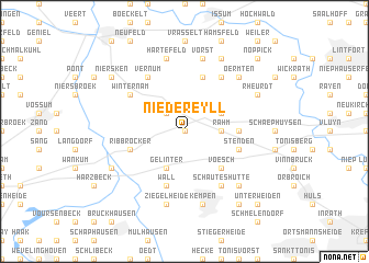 map of Niedereyll