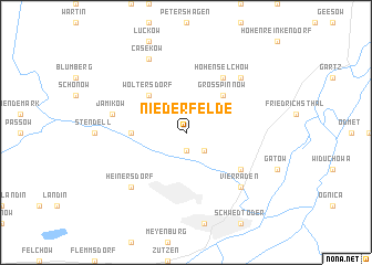 map of Niederfelde