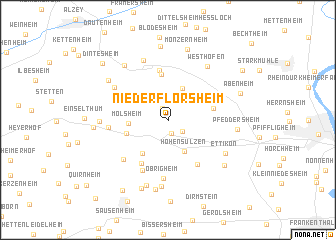 map of Nieder-Flörsheim