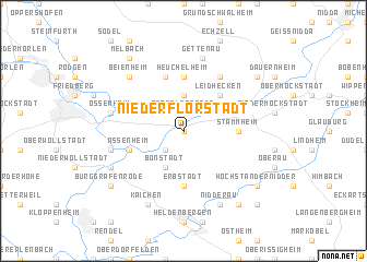 map of Niederflorstadt