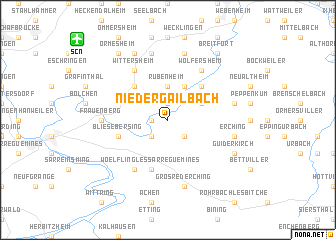 map of Niedergailbach