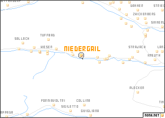 map of Niedergail