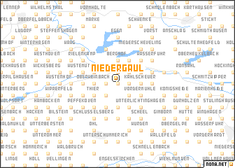 map of Niedergaul