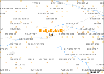 map of Niedergebra