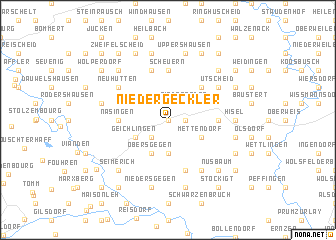 map of Niedergeckler