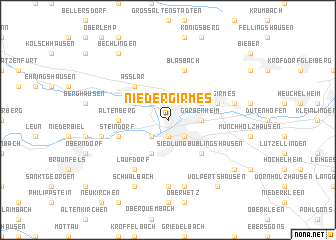 map of Niedergirmes