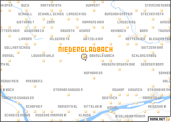 map of Niedergladbach
