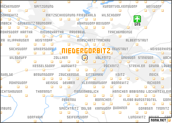 map of Niedergorbitz