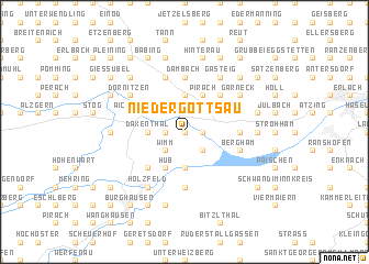 map of Niedergottsau