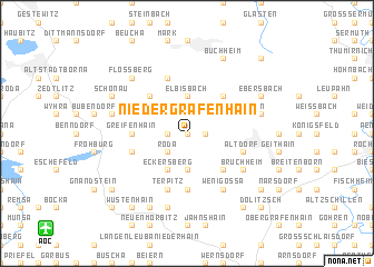 map of Niedergräfenhain