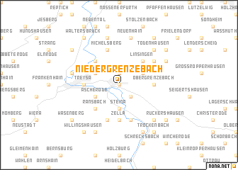 map of Niedergrenzebach