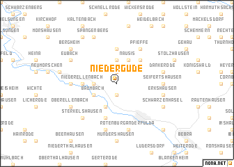 map of Niedergude