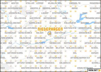 map of Niederhagen