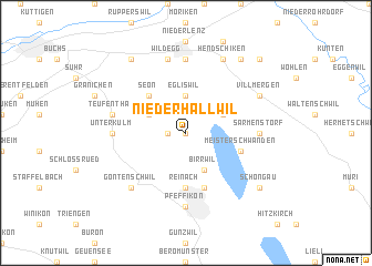 map of Niederhallwil