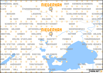 map of Niederham