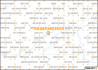 map of Niederharrern