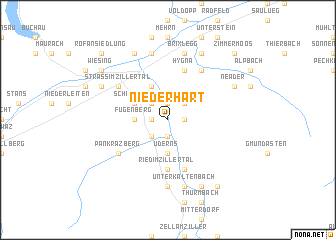 map of Niederhart