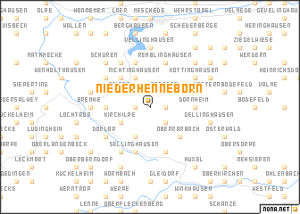 map of Niederhenneborn