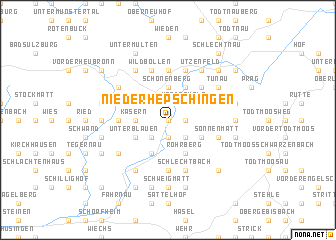 map of Niederhepschingen