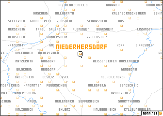 map of Niederhersdorf