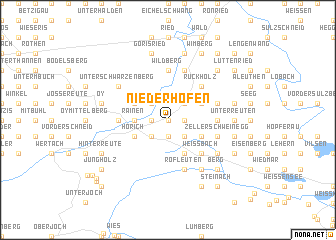 map of Niederhöfen