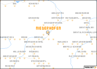 map of Niederhofen