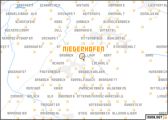 map of Niederhofen