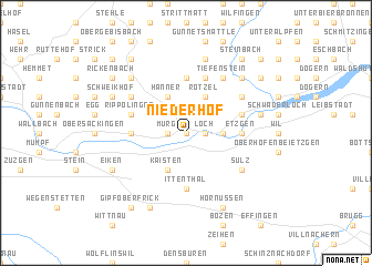 map of Niederhof